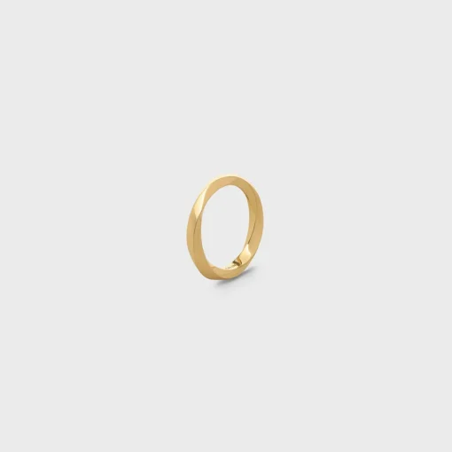 Torsion Ring in Yellow Gold