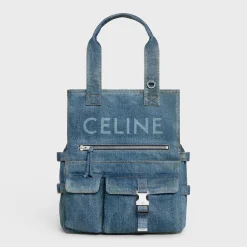 Tote bag in DENIM WITH CELINE