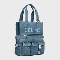 Tote bag in DENIM WITH CELINE