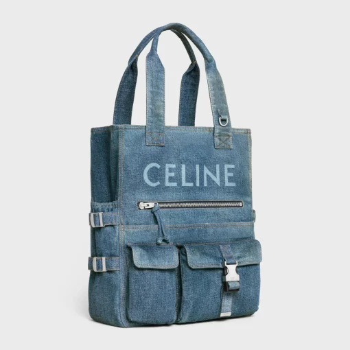 Tote bag in DENIM WITH CELINE