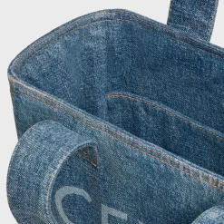Tote bag in DENIM WITH CELINE