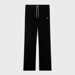 tracksuit pants in velvet jersey