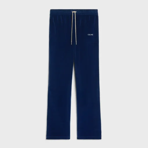 tracksuit pants in velvet jersey