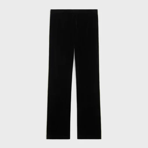 tracksuit pants in velvet jersey