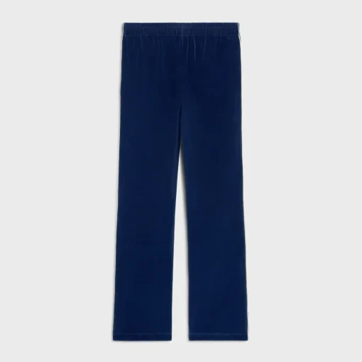 tracksuit pants in velvet jersey