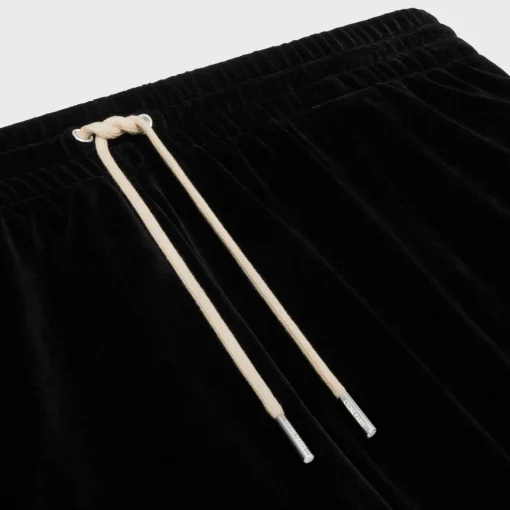 tracksuit pants in velvet jersey