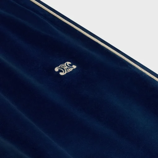 tracksuit pants in velvet jersey