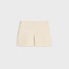 trapeze mini skirt in cashmere tweed
