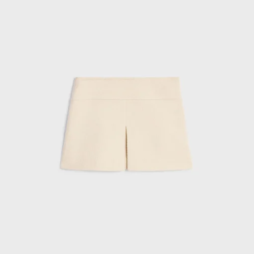 trapeze mini skirt in cashmere tweed