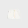 trapeze mini skirt in cotton twill