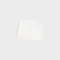 trapeze mini skirt in cotton twill