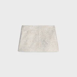 trapeze mini skirt in lurex boutis