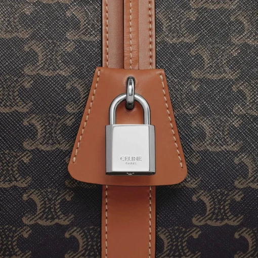TRAVEL DOG BAG IN TRIOMPHE CANVAS AND CALFKSIN
