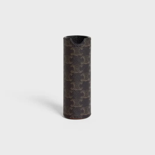 TRAVEL SPRAY Case in Triomphe Canvas and Calfskin