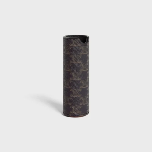 TRAVEL SPRAY Case in Triomphe Canvas and Calfskin