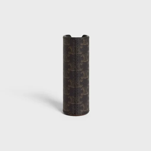 TRAVEL SPRAY Case in Triomphe Canvas and Calfskin
