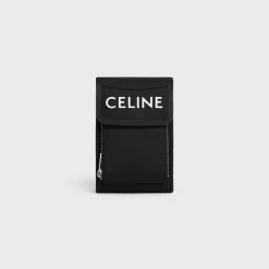 trekking phone pouch in nylon with celine print