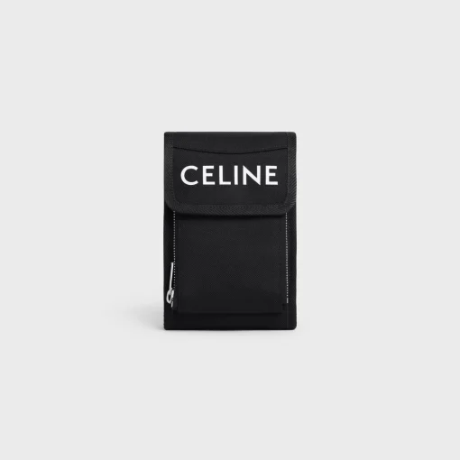 trekking phone pouch in nylon with celine print