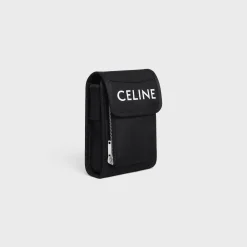 trekking phone pouch in nylon with celine print