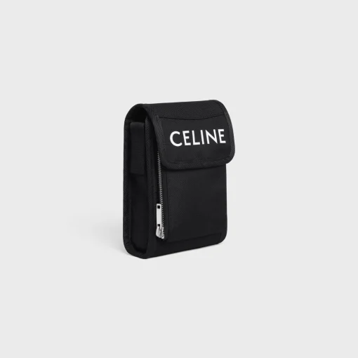 trekking phone pouch in nylon with celine print