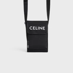 trekking phone pouch in nylon with celine print