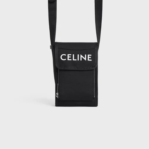 trekking phone pouch in nylon with celine print