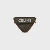 triangle bag in Triomphe Canvas with Celine print