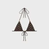 triangle top in monogram matte jersey