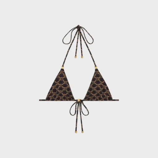 triangle top in monogram matte jersey