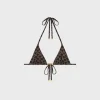 triangle top in monogram jersey