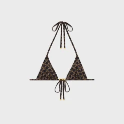 triangle top in monogram jersey