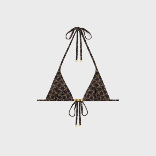 triangle top in monogram jersey