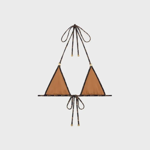 triangle top in monogram matte jersey