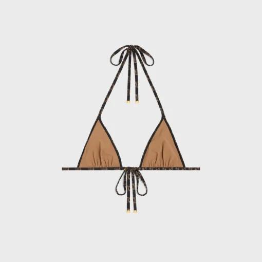 triangle top in monogram jersey