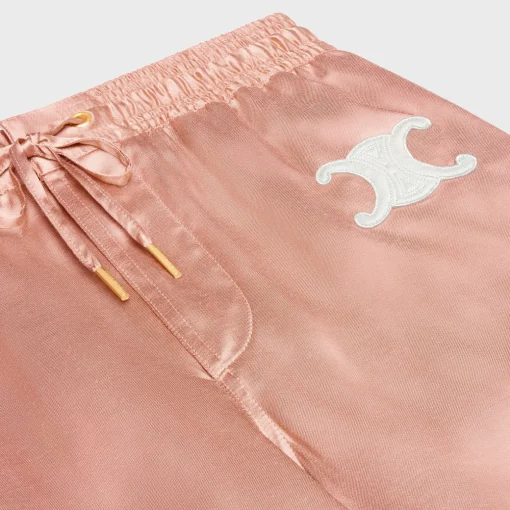 triomphe athletic pants in satin