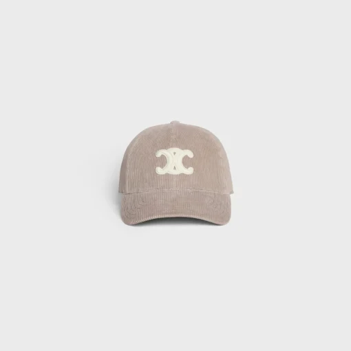 triomphe baseball cap in corduroy