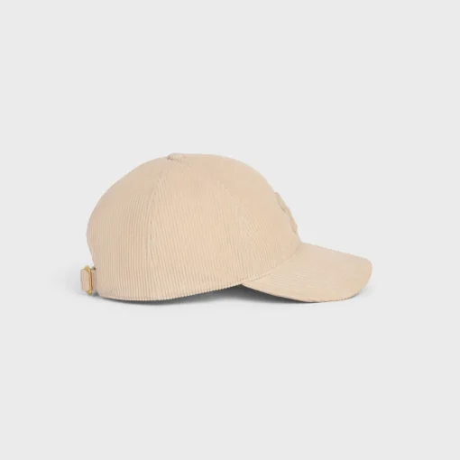 Triomphe baseball cap in corduroy