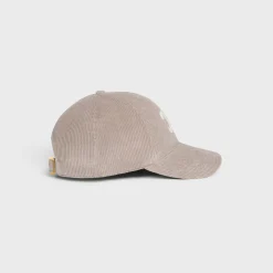 triomphe baseball cap in corduroy