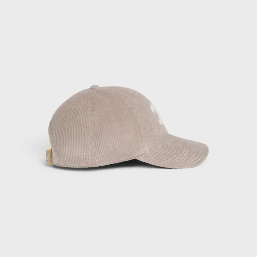 triomphe baseball cap in corduroy