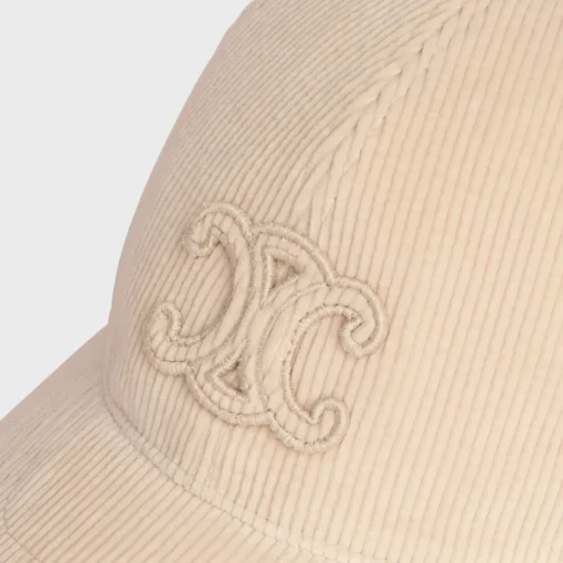 Triomphe baseball cap in corduroy