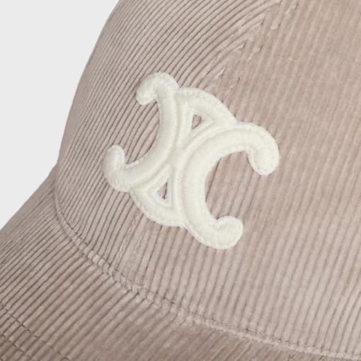 triomphe baseball cap in corduroy