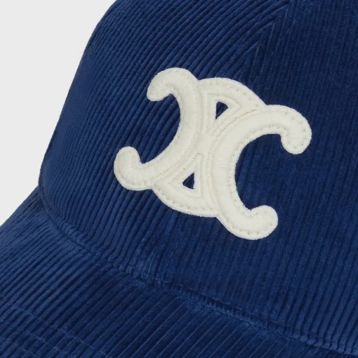 triomphe baseball cap in corduroy