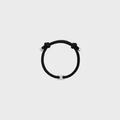Triomphe Beach Bracelet in Acrylic and Brass with Rhodium Finish