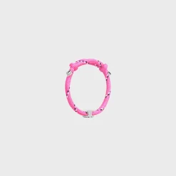 Triomphe Beach Bracelet in Polyester and Brass with Rhodium Finish