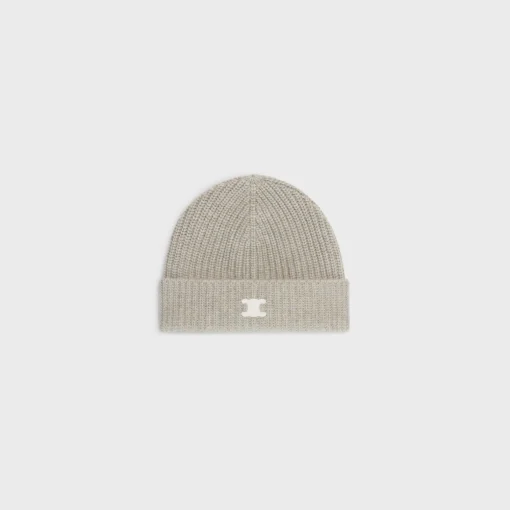 Triomphe beanie in heritage cashmere