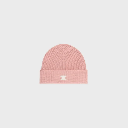 Triomphe beanie in heritage cashmere