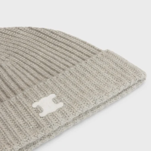 Triomphe beanie in heritage cashmere