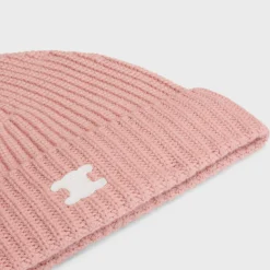 Triomphe beanie in heritage cashmere