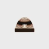 triomphe beanie in striped wool