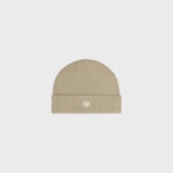 triomphe beanie in wool and cashmere